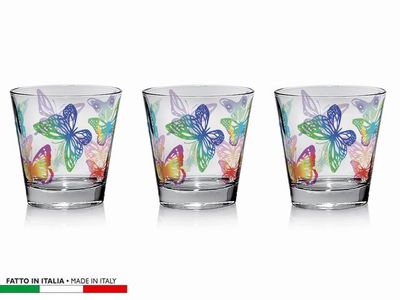 BICCHIERE FARFALLE CC250 PZ3