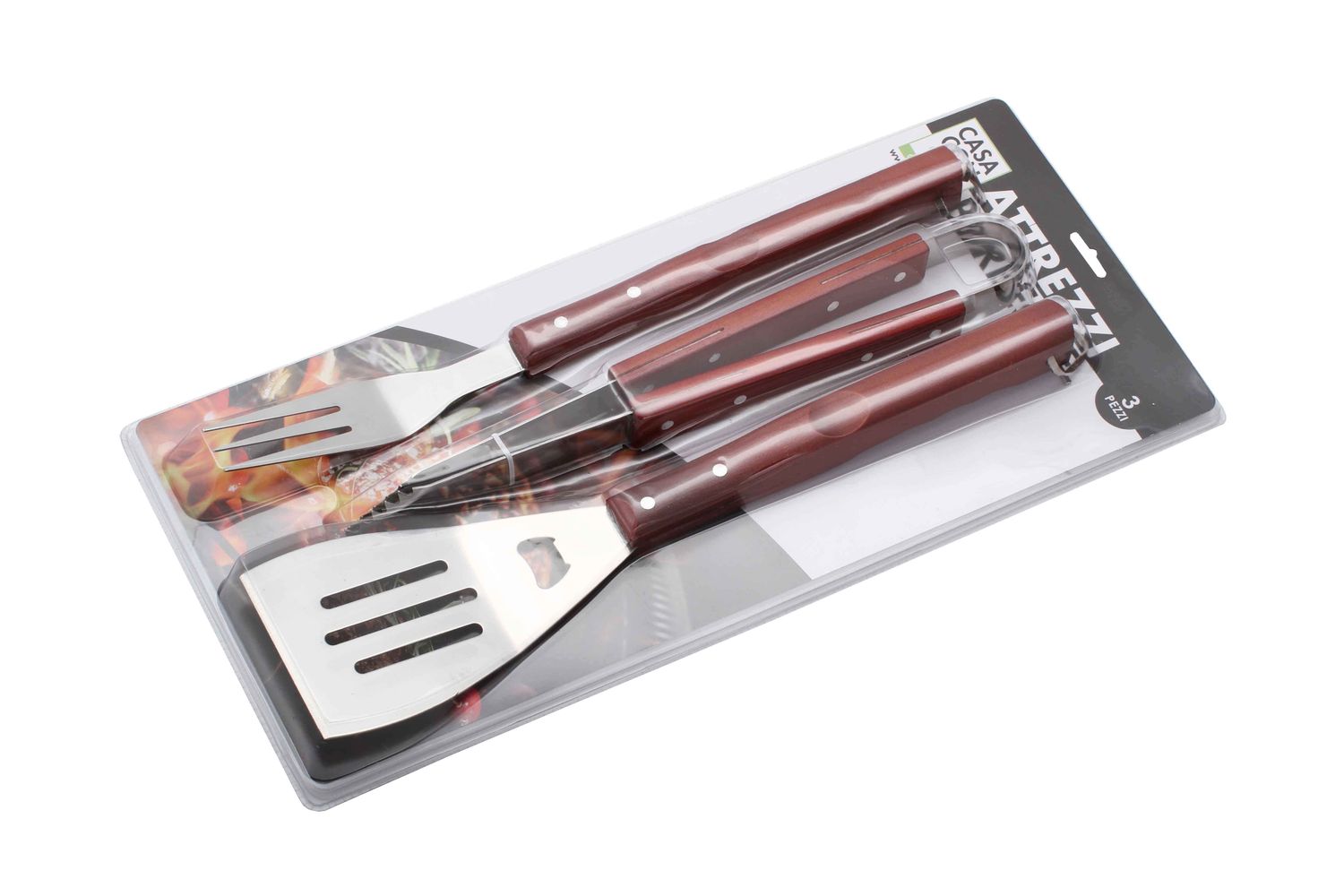 SET 3 ATTREZZI BARBECUE38/42CM