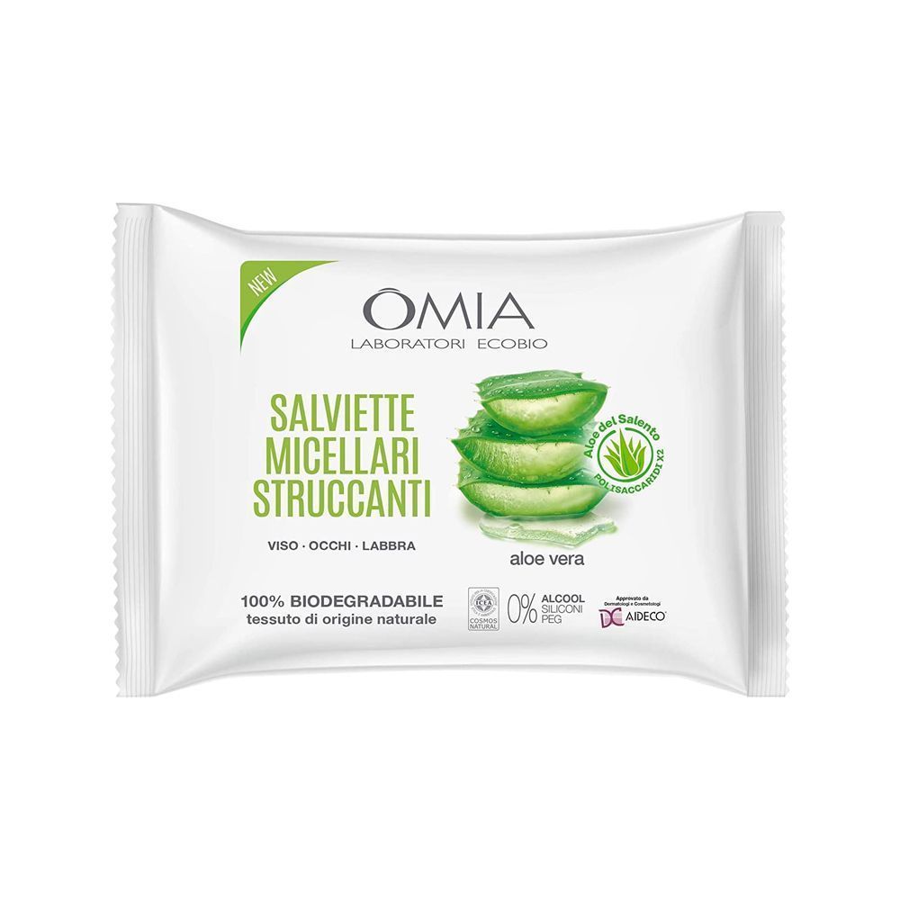 OMIA SALVIETTE STRUCCANTI 20PZ ALOE DEL SALENTO