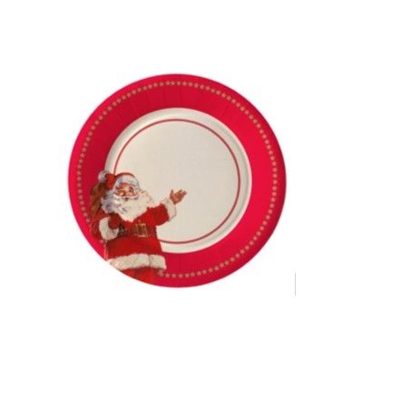 PIATTI SANTA CLAUS 10PZ FRUTTA