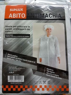 TUTA ANTIMACCHIA C\CUFFIA