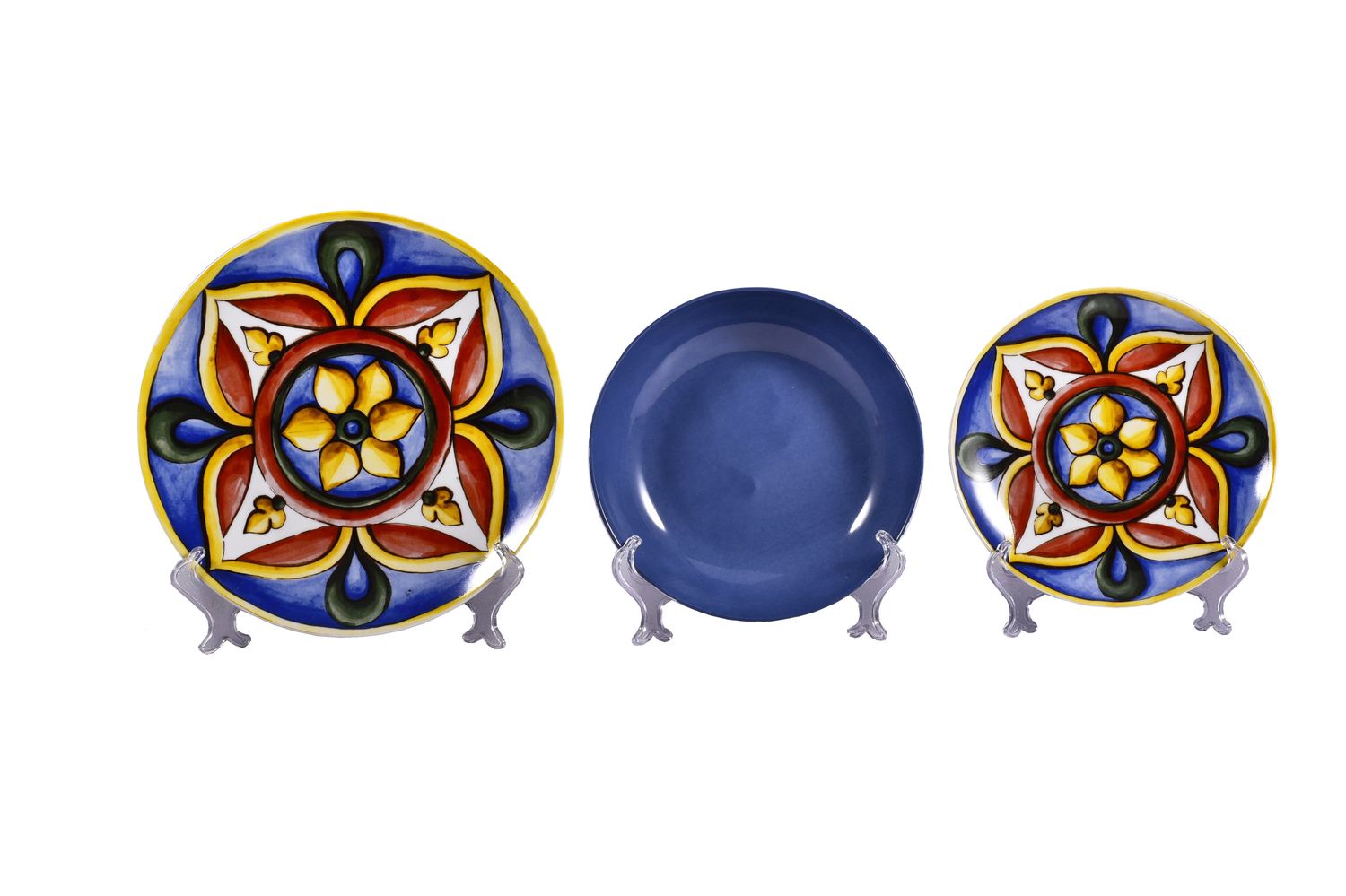 SERV18PZ TAVOLA FIORE ROSSO