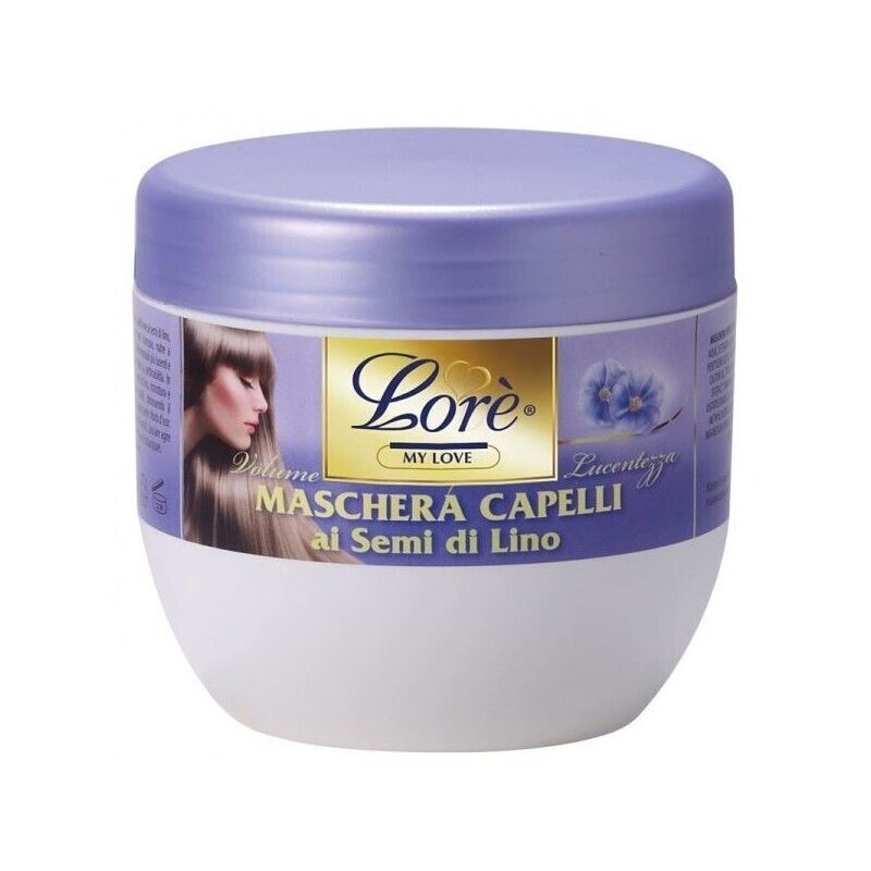 LORE' MASCHERA CAPELLI 500ML SEMI LINO