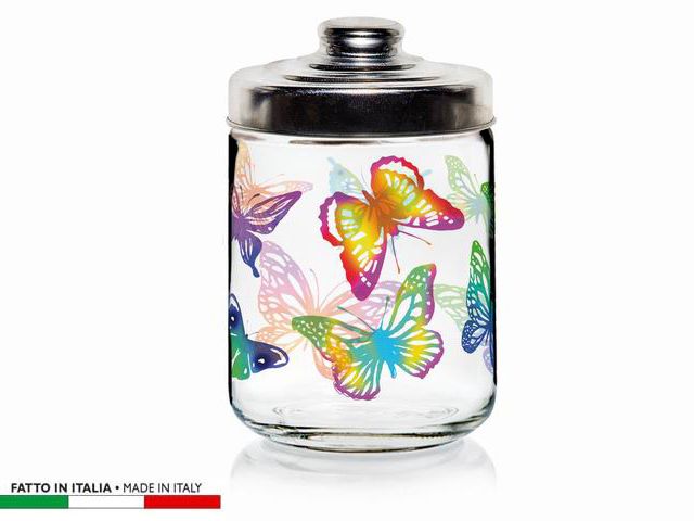 BARATTOLO CC800 FARFALLE TAPPO ALLUMINIO