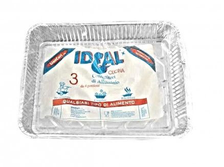 IDEAL CONTENITORE 4 PORZIONI S/COP PZ 3