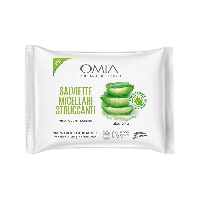 OMIA SALVIETTE STRUCCANTI 20PZ ALOE DEL SALENTO