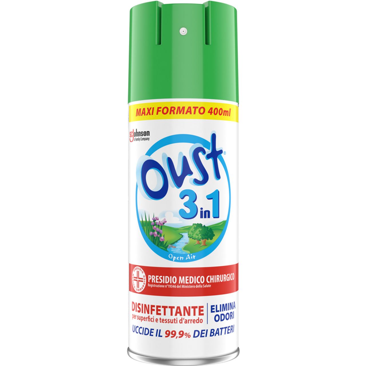 OUST DEO SPRAY 3IN1 400ML OPEN AIR