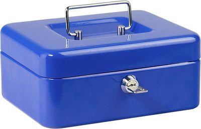 CASSETTA PORTAVALORI MET. 12.5X9.5X6CM