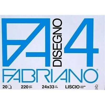 F4 FABRIANO BLOCCO 24X33 LISCIO