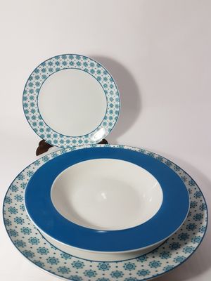 SERV TAVOLA 18PZ DAMA VERDE ACQUA