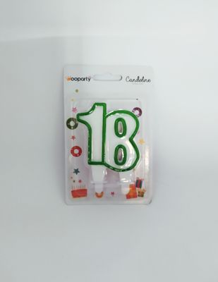 CANDELA NUMERO 18 VERDE