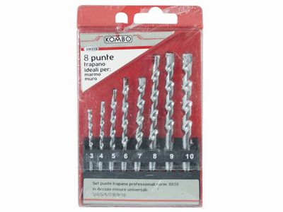 SET 8 PUNTE TRAP.MARMO DA 3 A 10