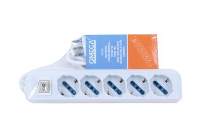 MULTIPRESA 5 PRESE 10/16A C\INTERRUTTORE