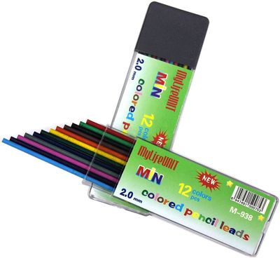 MINE RICAMBIO 2MM COLORATE 12PZ