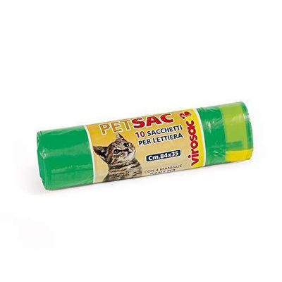 SACCHETTI VERDI PER LETTIERA PZ10 84X35