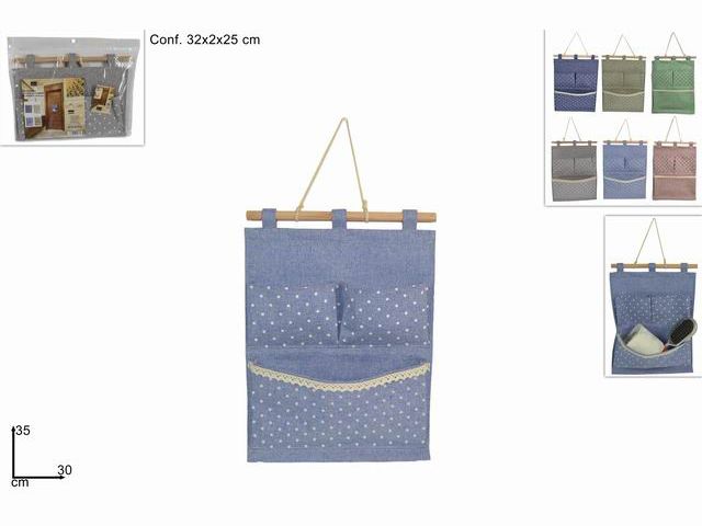 APPEN.BAGNO TESSUTO 3 POSTI 35X30CM