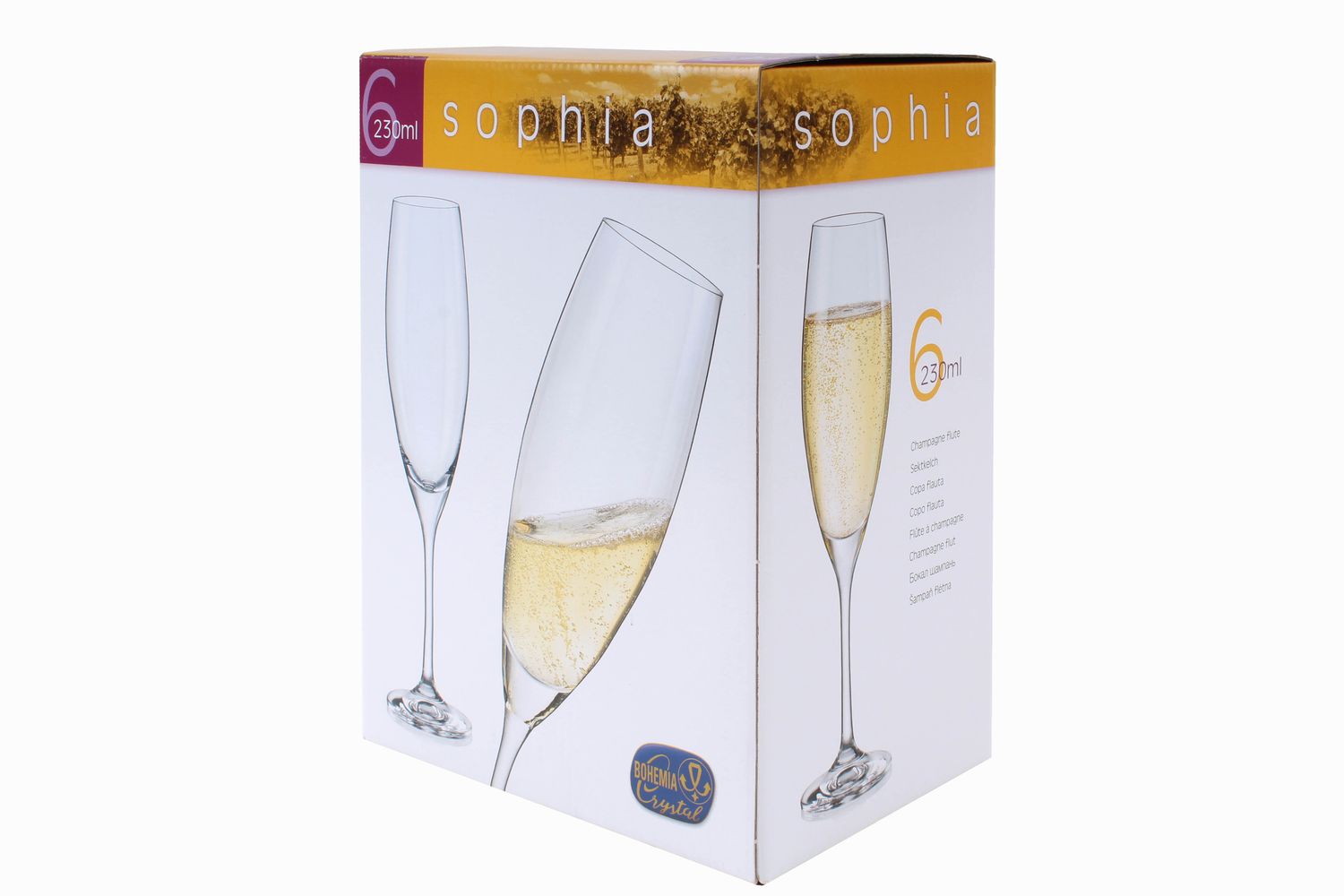 CALICE FLUTE SOPHIA 230ML PZ6