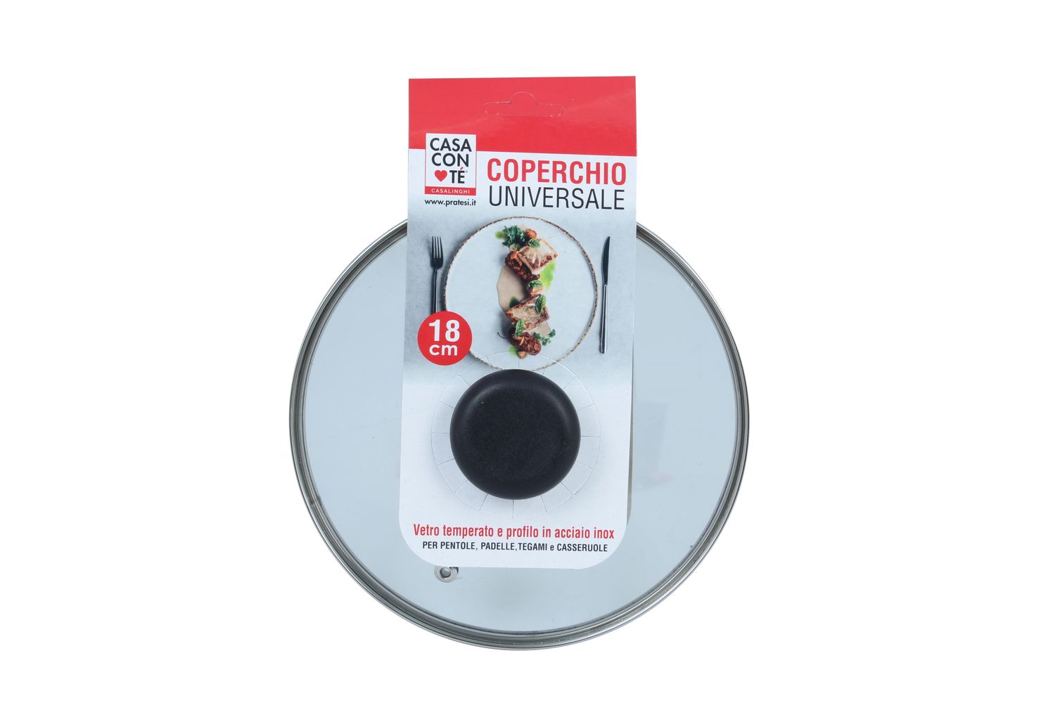 COPERCHIO VETRO CM 18