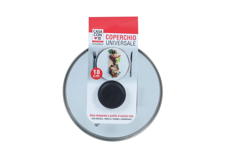COPERCHIO VETRO CM 18