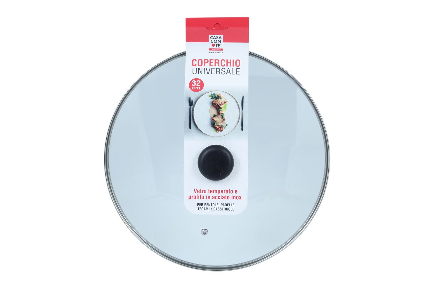 COPERCHIO VETRO CM 32