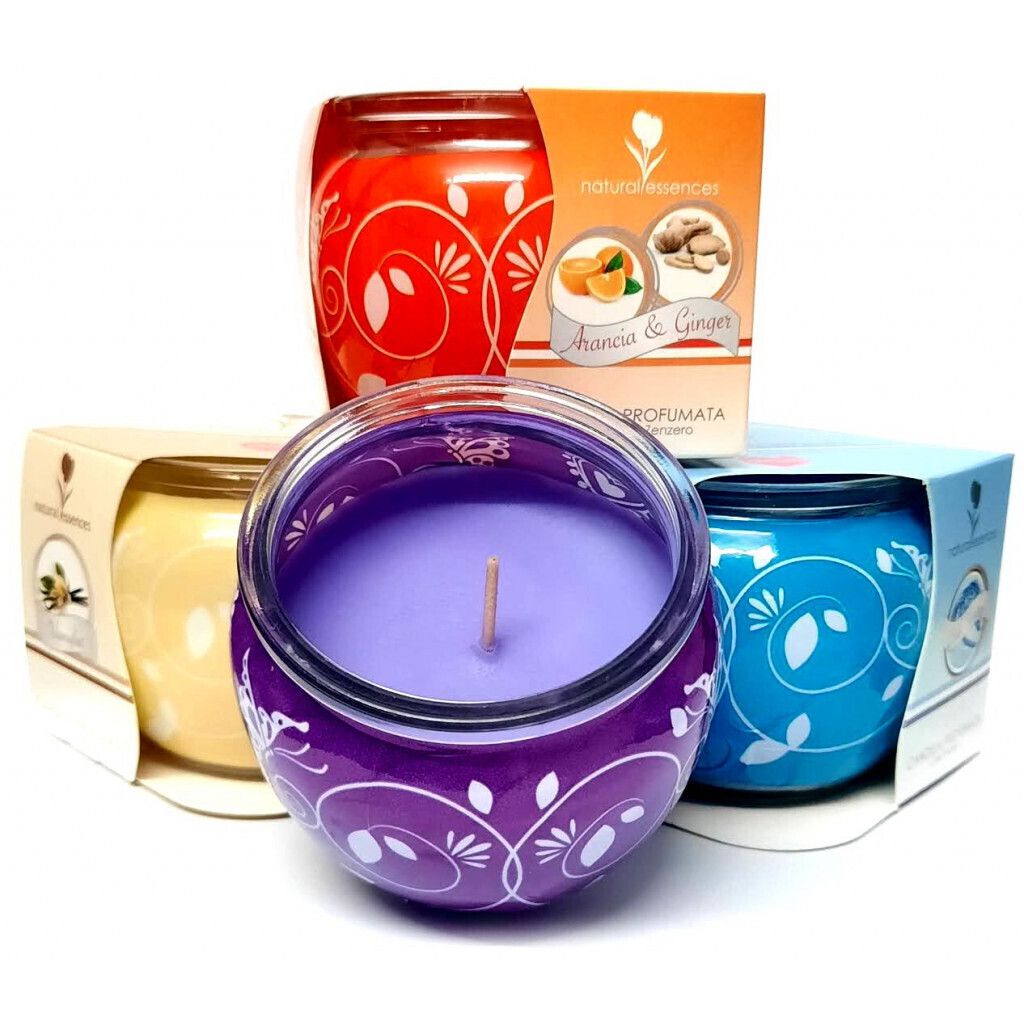 DEALO CANDELA ESSENCES VETRO CASSA MIX