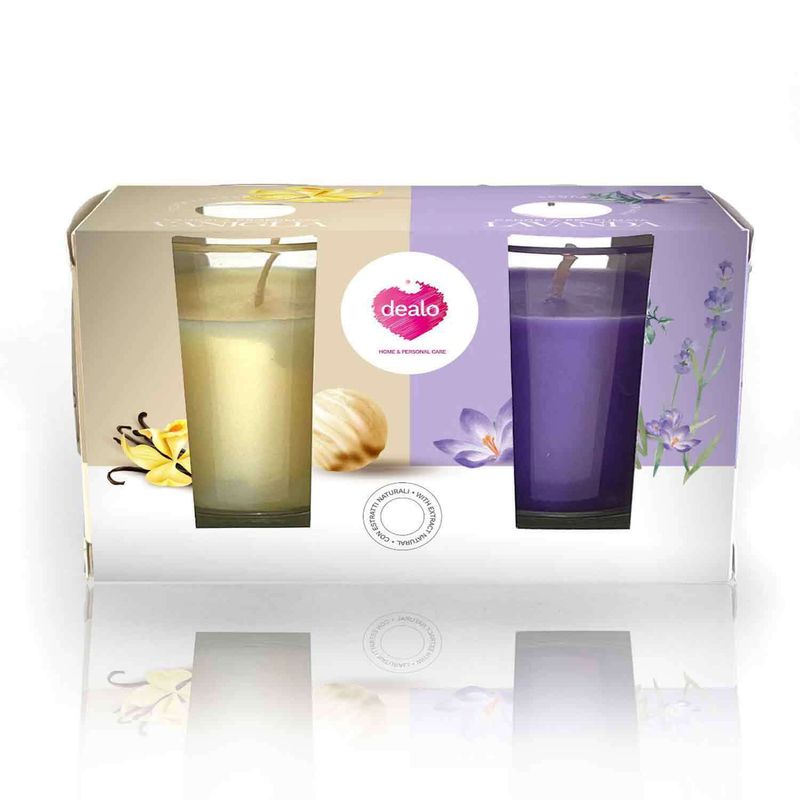 DEALO CANDELA SET 2BICCH. 2X45GR.