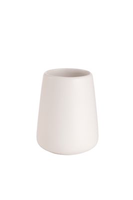 PORTA SAPZZOLINI BIANCO H 10 CERAMICA
