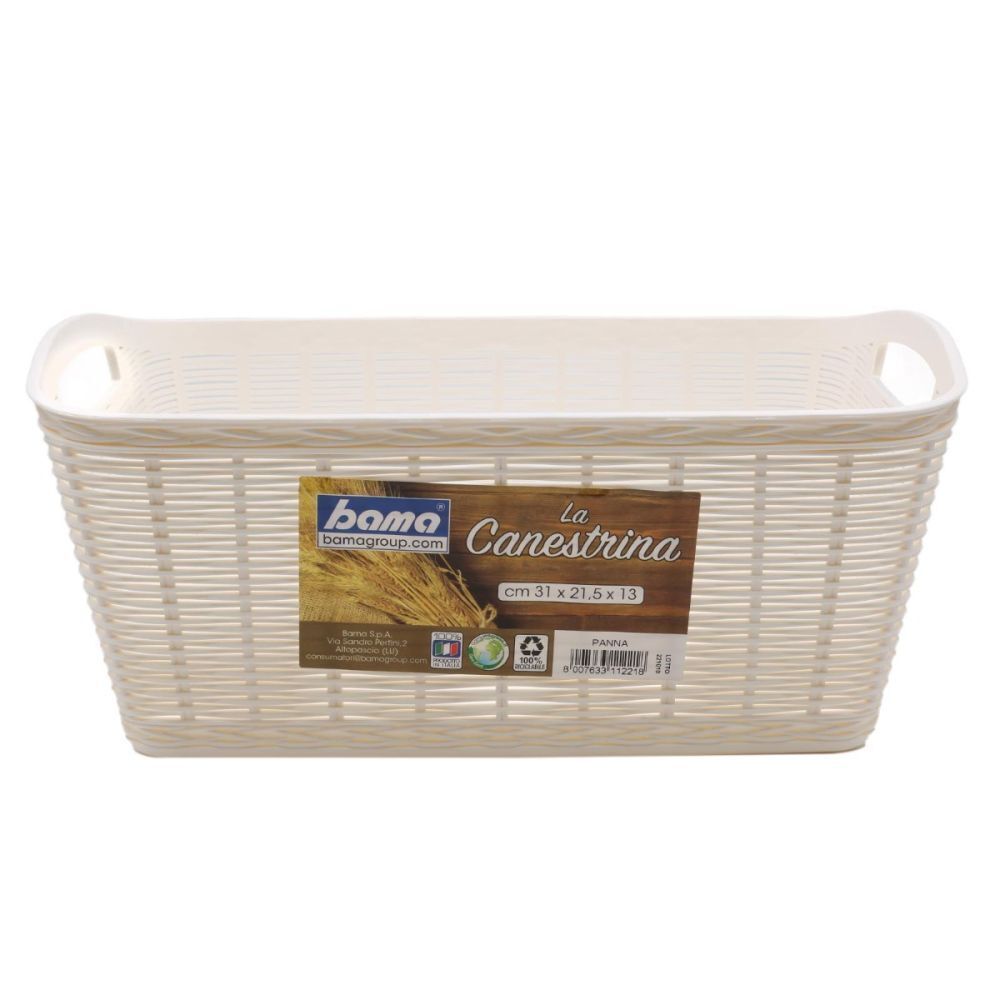 CESTINO CANESTRINA PANNA 24X14