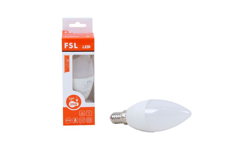 LAMPADINA SFERA 5.5W E27 480LM 3000K