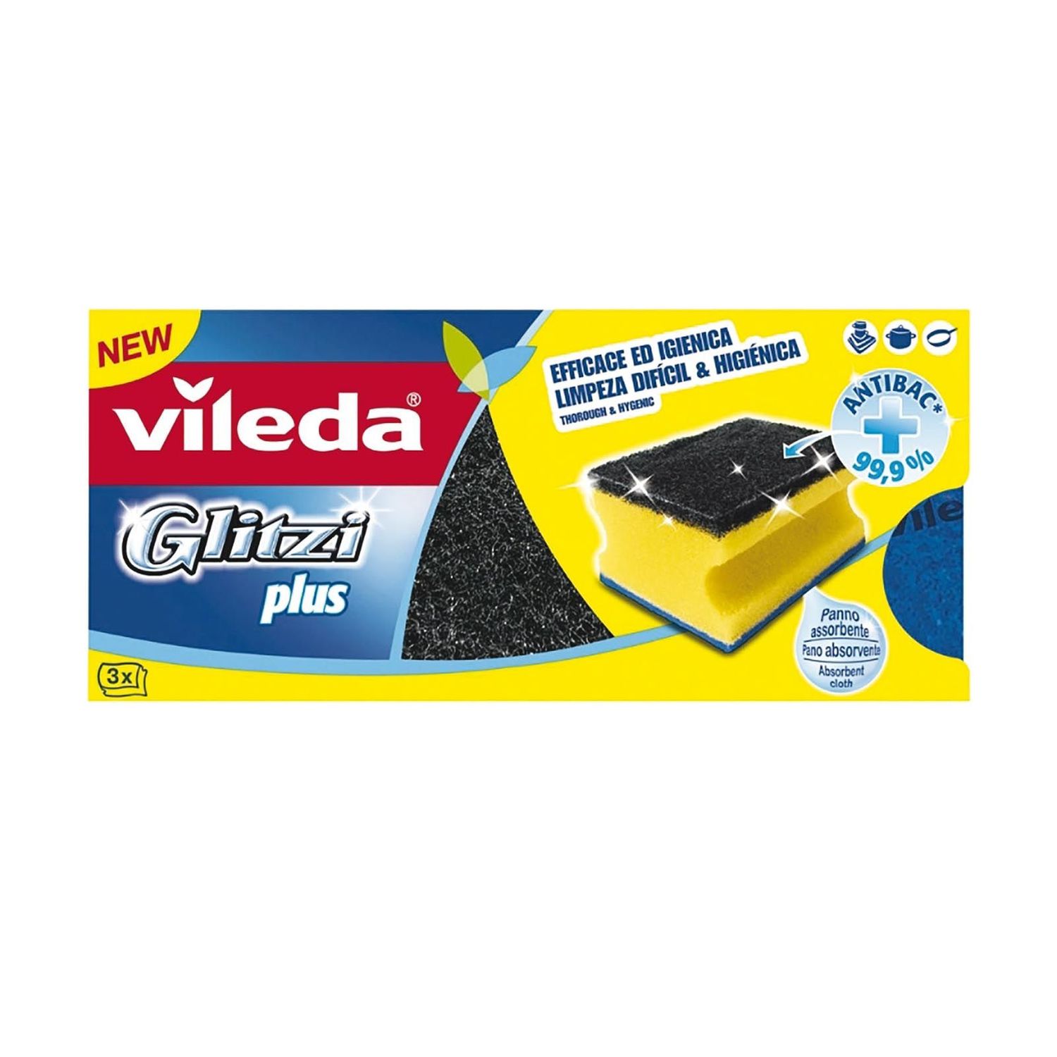 SPUGNA GLITZI 3PZ VILEDA