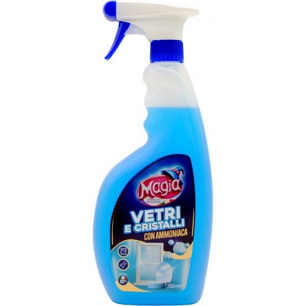 MAGIA SPRAY VETRI E CRISTALLI CON AMMONIACA ML750