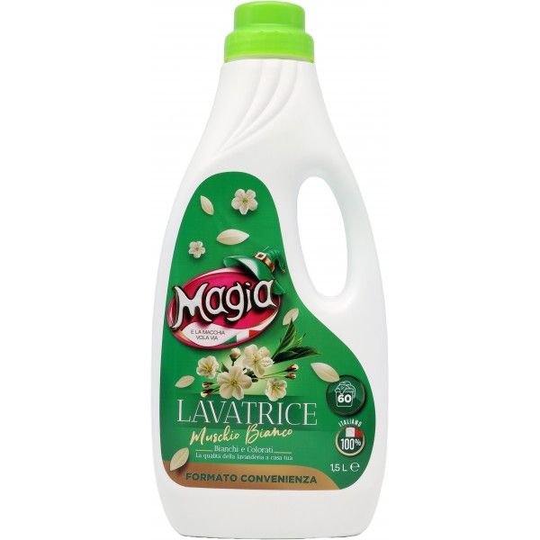MAGIA  DETERSIVO LAVATRICE MUSCHIO BIANCO LT1.5 60 LAVAGGI