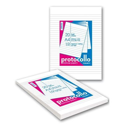 FOGLI PROTOCOLLO 20PZ 1R