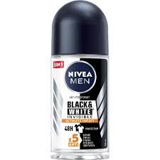 NIVEA MEN DEO ROLL-ON 50ML BLACK &amp; WHITE