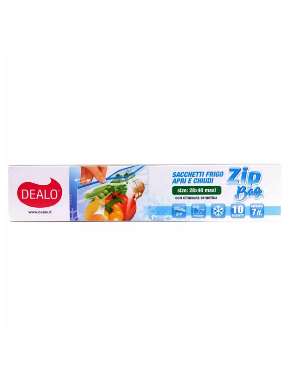 DEALO SACCHETTI FRIGO CON ZIP 28X40 8PZ