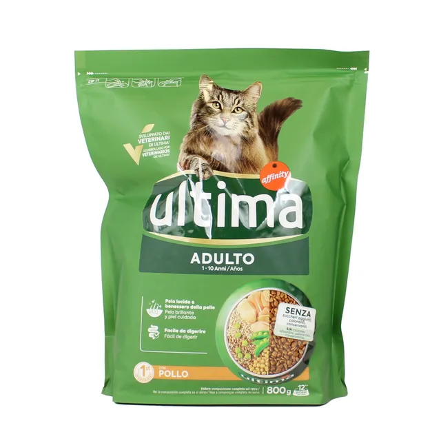 ULTIMA CAT ADULT CROC.POL.ORZ.PISEL.800g