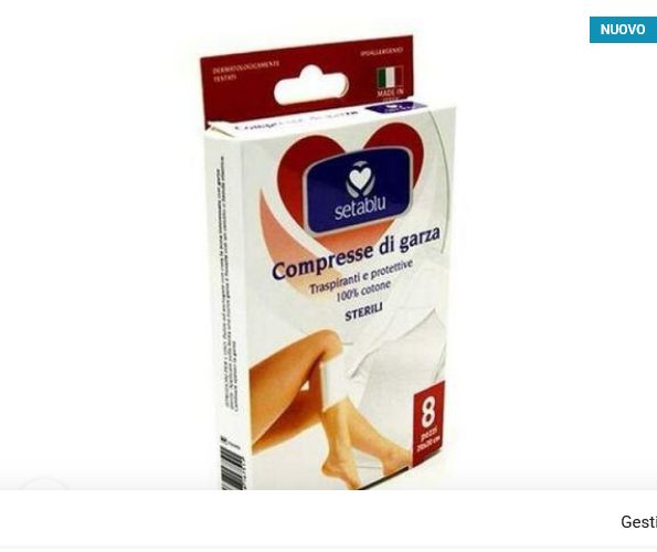 COMPRESSE GARZA 15X15 8PZ