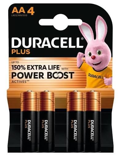 DURACELL PLUS POWERBOOST 4PZ AA
