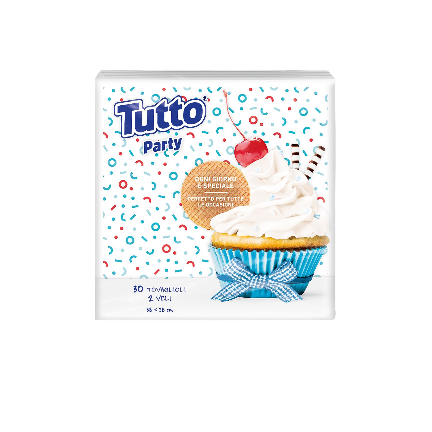 TUTTO TOVAGLIOLI PARTY 38X38 2 VELI