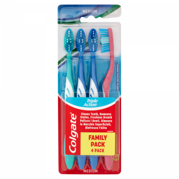 COLGATE SPAZZ.TRIPLE ACTION 4PZ MEDIO