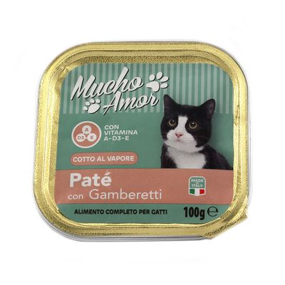 MUCHOAMOR GATTO PATE'100GR GAMBERETTI