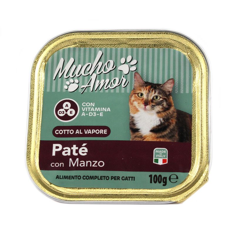 MUCHOAMOR GATTO PATE'100GR MANZO