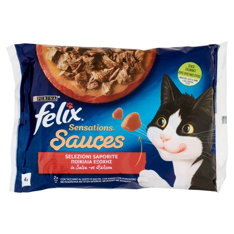 FELIX SENSATION 85GRX4 TACCHINO BACON