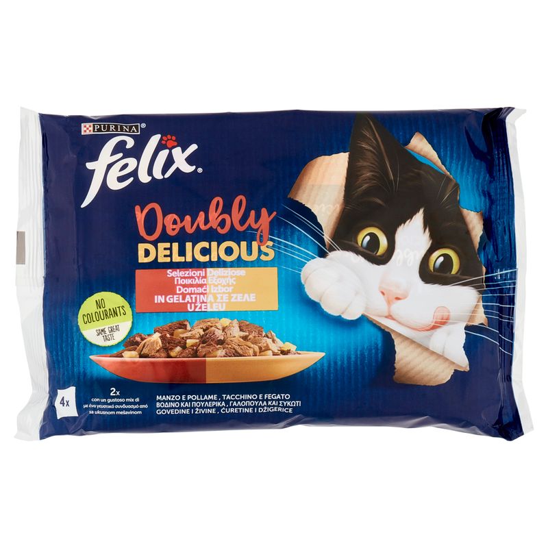 FELIX DOUBLY DELICIOUS 4*58GR MANZO
