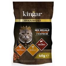 KINGAR CAT SNACK BUSTA 60gr TAC.POL.FEG.