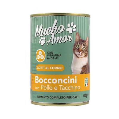 MUCHOAMOR GATTO BOCCONI 405GR.POLL/TACCH