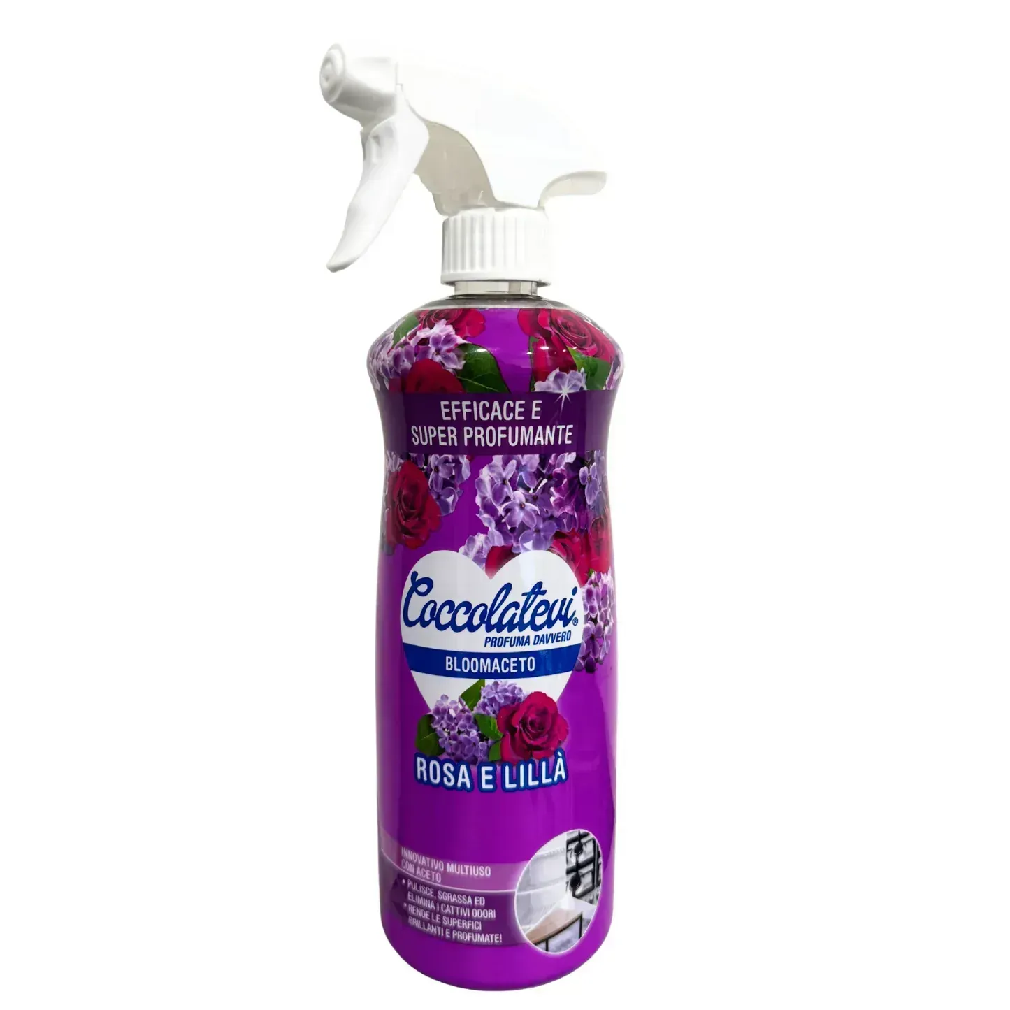 COCCOLATEVI BLOOMACETO 750ML ROSA LILLA'