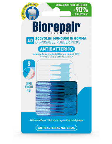 BIOREPAIR SCOVOLINO 40PZ GOMMA REGULAR M