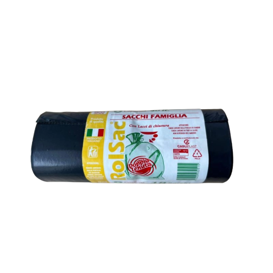 SACCHI NETTEZZA 55*70 NERO 18PZ