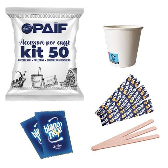 PAIF KIT BUSTA ACCESSORI CAFFE'50PZ
